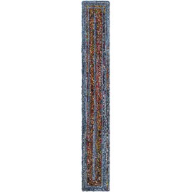 Hand Braided Chindi Table Runner Rug