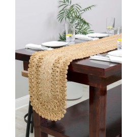 Hand Braided Jute Table Runner Rug