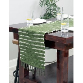 Hand Woven Chindi Cotton Table Runner Rug
