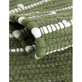 Hand Woven Chindi Cotton Table Runner Rug