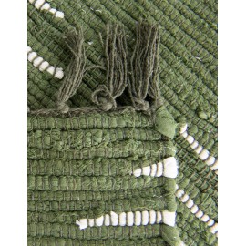 Hand Woven Chindi Cotton Table Runner Rug