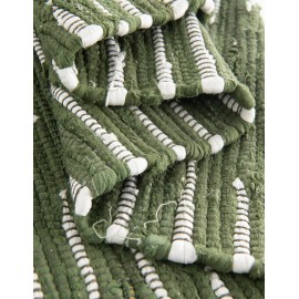 Hand Woven Chindi Cotton Table Runner Rug