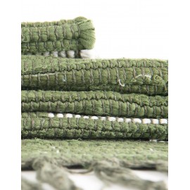 Hand Woven Chindi Cotton Table Runner Rug