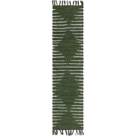 Hand Woven Chindi Cotton Table Runner Rug