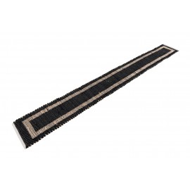 Hand Woven Chindi Jute Table Runner Rug