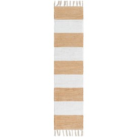 Hand Woven Chindi Rag Table Runner Rug