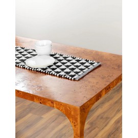 Hand Woven Chindi Jute Table Runner Rug