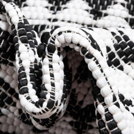 Hand Woven Chindi Jute Table Runner Rug