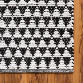 Hand Woven Chindi Jute Table Runner Rug