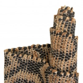 Hand Woven Chindi Jute Table Runner Rug