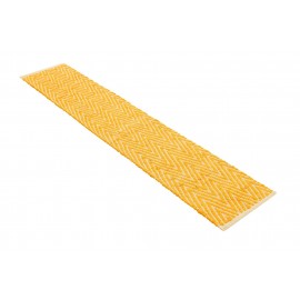 Hand Woven Chindi Chevron Table Runner Rug