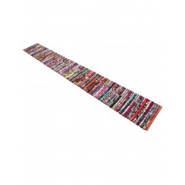 Hand Braided Chindi Table Runner Rug