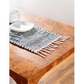 Hand Woven Chindi Jute Table Runner Rug