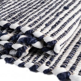 Hand Woven Chindi Jute Table Runner Rug