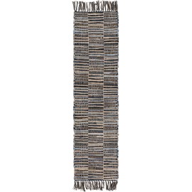 Hand Woven Chindi Jute Table Runner Rug
