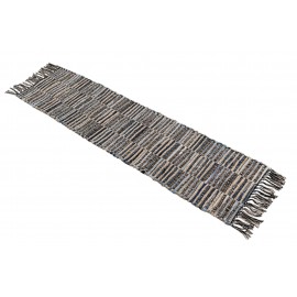 Hand Woven Chindi Jute Table Runner Rug