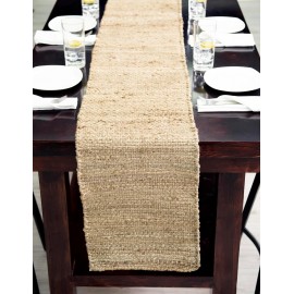Hand Woven Chunky Jute Table Runner Rug
