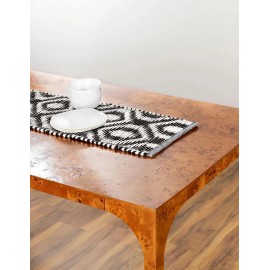 Hand Woven Chindi Jute Table Runner Rug