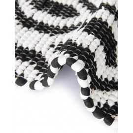 Hand Woven Chindi Jute Table Runner Rug