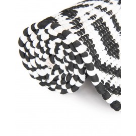 Hand Woven Chindi Jute Table Runner Rug