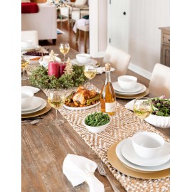 Hand Woven Braided Jute Table Runner Rug