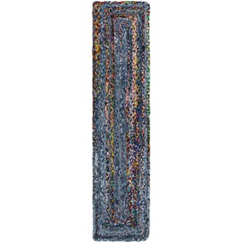 Hand Woven Braided Chindi Table Runner Rug