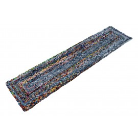 Hand Woven Braided Chindi Table Runner Rug
