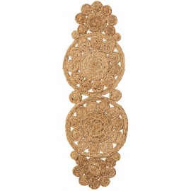 Hand Braided Jute Table Runner Rug