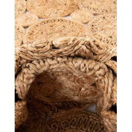 Hand Braided Jute Table Runner Rug