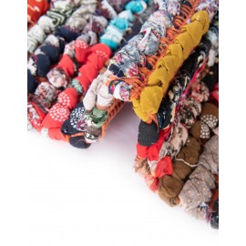 Hand Braided Chindi Table Runner Rug