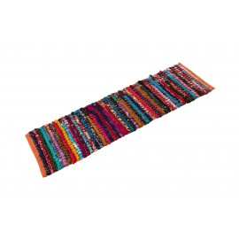 Hand Braided Chindi Table Runner Rug