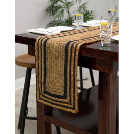 Hand Braided Jute Table Runner Rug