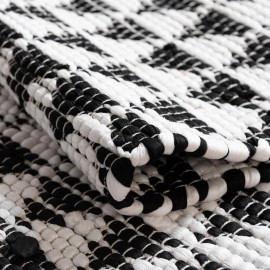 Hand Woven Chindi Jute Table Runner Rug