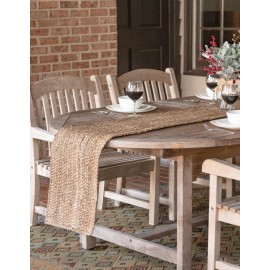 Hand Braided Jute Table Runner Rug