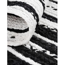 Hand Braided Chindi Table Runner Rug