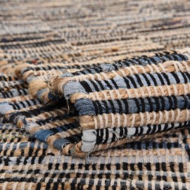 Hand Woven Chindi Jute Table Runner Rug