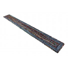 Hand Braided Chindi Table Runner Rug