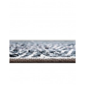 Hand Woven Chindi Chevron Table Runner Rug