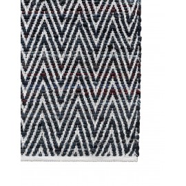 Hand Woven Chindi Chevron Table Runner Rug