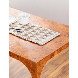 Hand Woven Chindi Jute Table Runner Rug