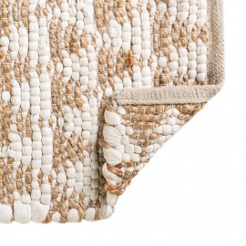 Hand Woven Chindi Jute Table Runner Rug