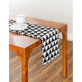 Hand Woven Chindi Jute Table Runner Rug