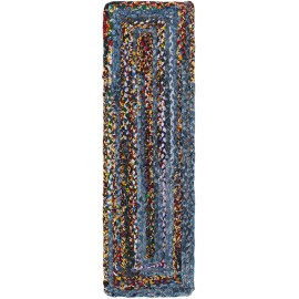 Hand Woven Braided Chindi Table Runner Rug