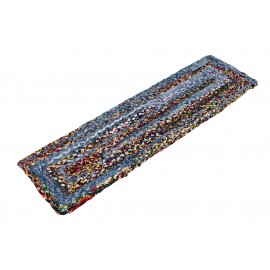 Hand Woven Braided Chindi Table Runner Rug