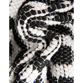 Hand Woven Chindi Jute Table Runner Rug