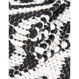 Hand Woven Chindi Jute Table Runner Rug