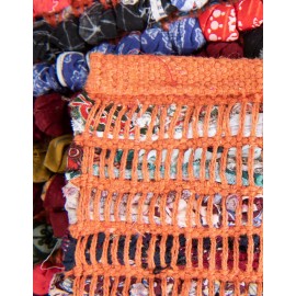 Hand Woven Braided Chindi Table Runner Rug