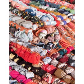 Hand Woven Braided Chindi Table Runner Rug