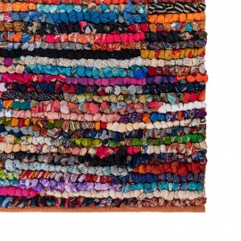 Hand Woven Braided Chindi Table Runner Rug