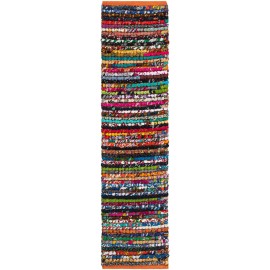 Hand Woven Braided Chindi Table Runner Rug